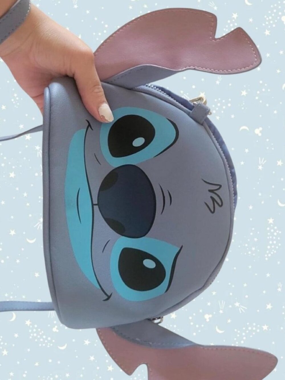 Bioworld Disney Stitch Face cosplay style crossbody bag